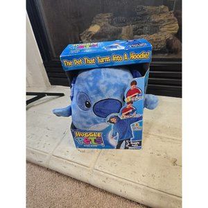 Huggle Pets Kids Plush Animal Hoodie Blue Puppy One Size Ages 3-11